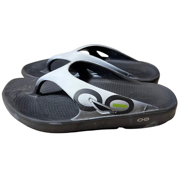 Oofos Ooriginal Flip Flop Thong Sport Sandals Black US M9 W11 Recovery Runner - Picture 4 of 9
